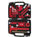 10pcs Woodworking Square Kit with Box, T-Square Scribing Tools,Positioning Block,Circular Drawing Compass,Honing Guide,Height Ga