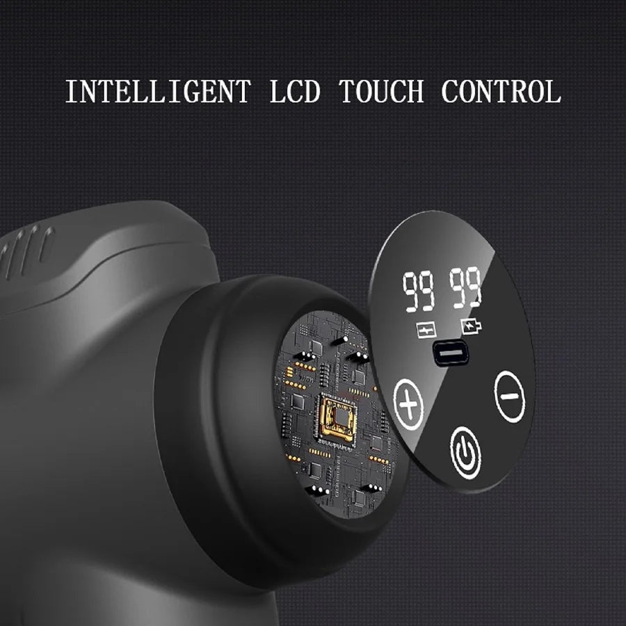Deep Tissue Muscle Massage Gun - 99 Speed Pro Recovery Device Fascia Gun Tidesmit