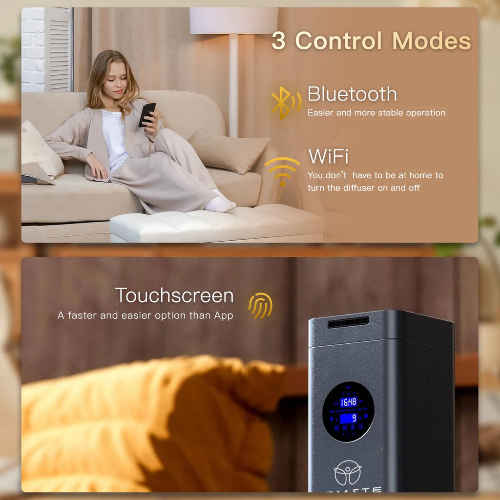 NAMSTE Electric Aromatic Diffuser Coverage 4000m³ Smart Bluetooth Essential Oils Fragrance Machine Home Hotel Scenting Device