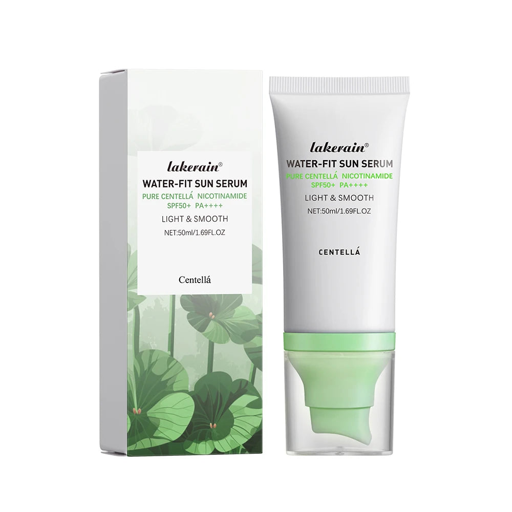 Tidesmit SPF 50 Centella Asiatica sunscreen essence texture close-up for dry oily and sensitive skincare
