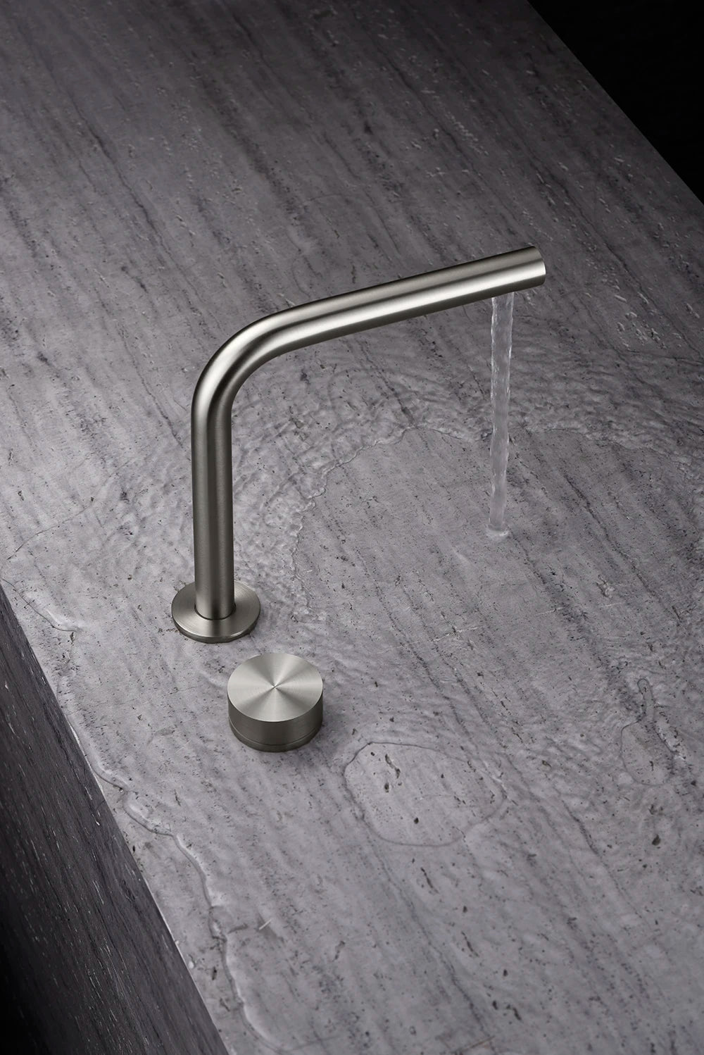 Brass 2 Hole Bathroom Basin Faucet Rotating Widespread Grey/Nickel/Chrome Hot & Cold Mixer Sink Tap for Bathroom