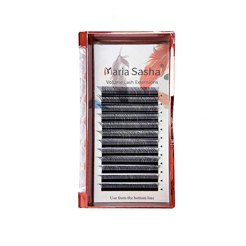 MARIA 3D Narrow W Shape Eyelashes Hand Premium lashes Soft Light Natural Lashes Extension Supplies Makeup Mesh Net Cross