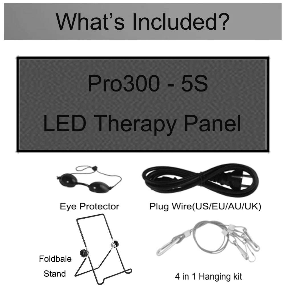 Newest 300W 630nm 660nm Red Light Lamp Therapy, 810nm 830nm 850nm Near Infrared Therapy Lamp for full body, red grow lamp