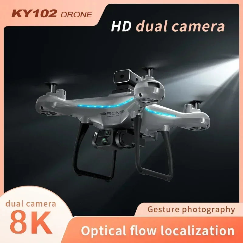 8K Camera Drone with Dual Lens Obstacle Avoidance - Foldable Quadcopter Tidesmit