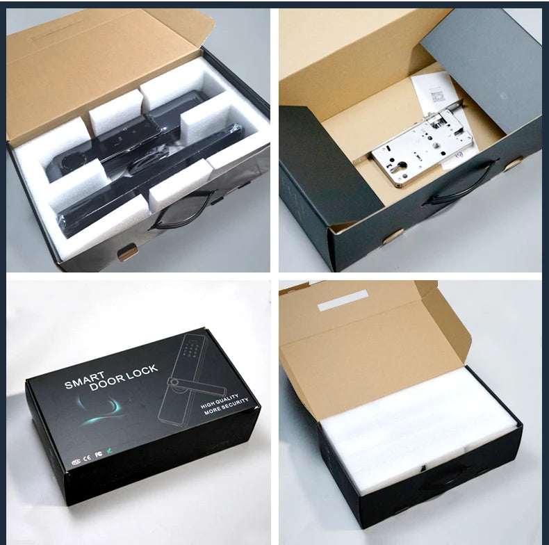 Competitive Price OEM&ODM TT Fingerprint Password Gold Handle Smart Door Handel Lock D30zm