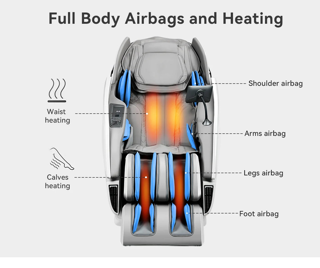 Full Body Shiatsu Massage Chair - 24 Programs with Bluetooth & Heat Body Shaping Massage Equipment Tidesmit