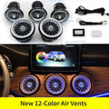 Mercedes-Benz LED Ambient Air Vent Kit - 12/256 Color RGB Interior Upgrade EQS 12 Color Vent CN Tidesmit