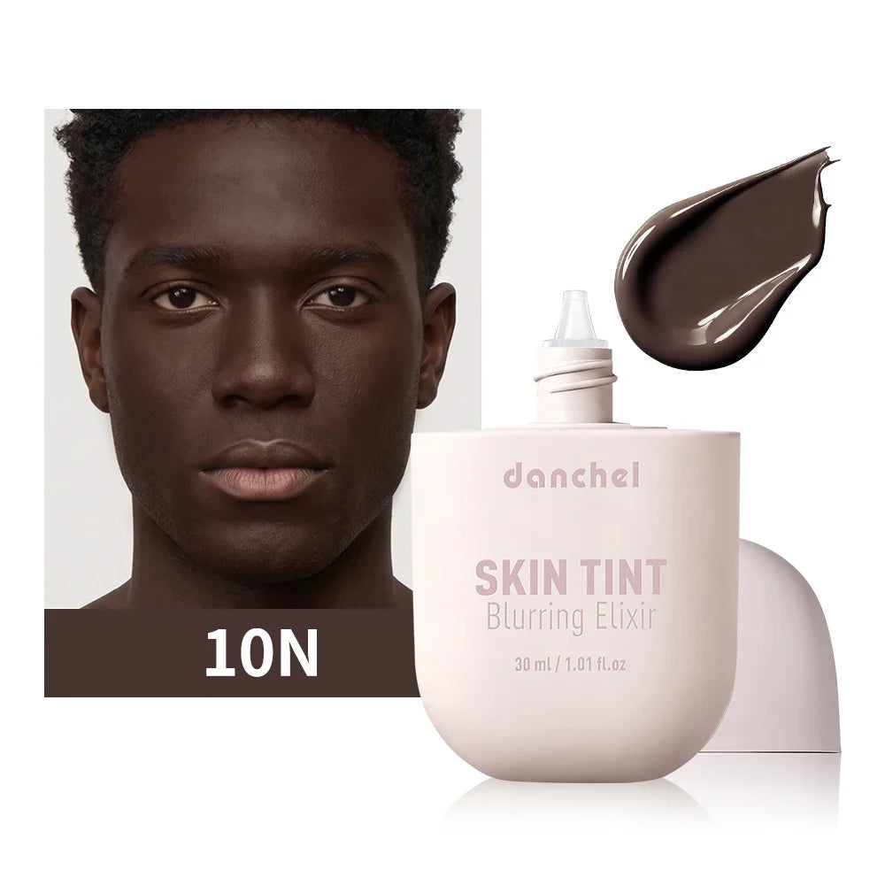 Tidesmit Skin Tint Blurring Elixir Foundation texture close-up showing hydrating full coverage for pores and lines
