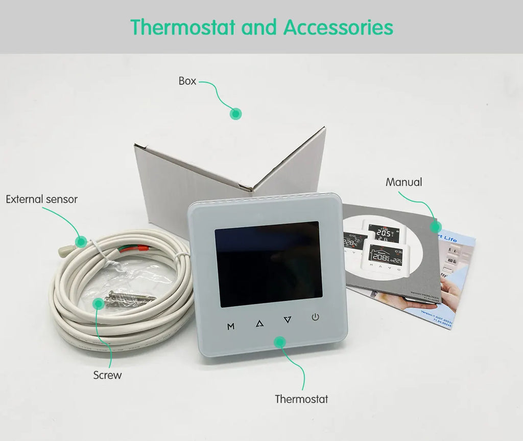WiFi Smart Thermostat for Electric & Water Floor Heating | Tidesmit Tidesmit