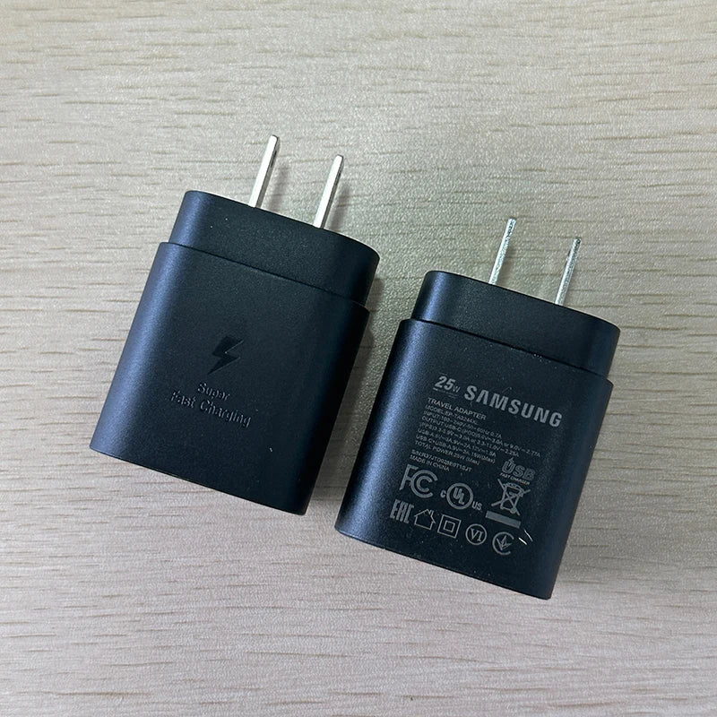 Samsung 25W USB-C Fast Charger Adapter - EU & US Plug Options Tidesmit