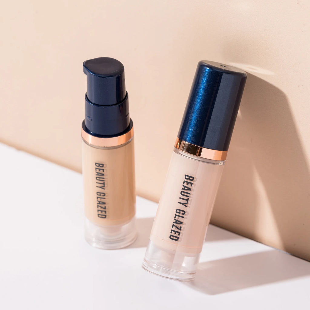 Tidesmit 6 color liquid foundation concealer texture close-up for waterproof full coverage natural face makeup