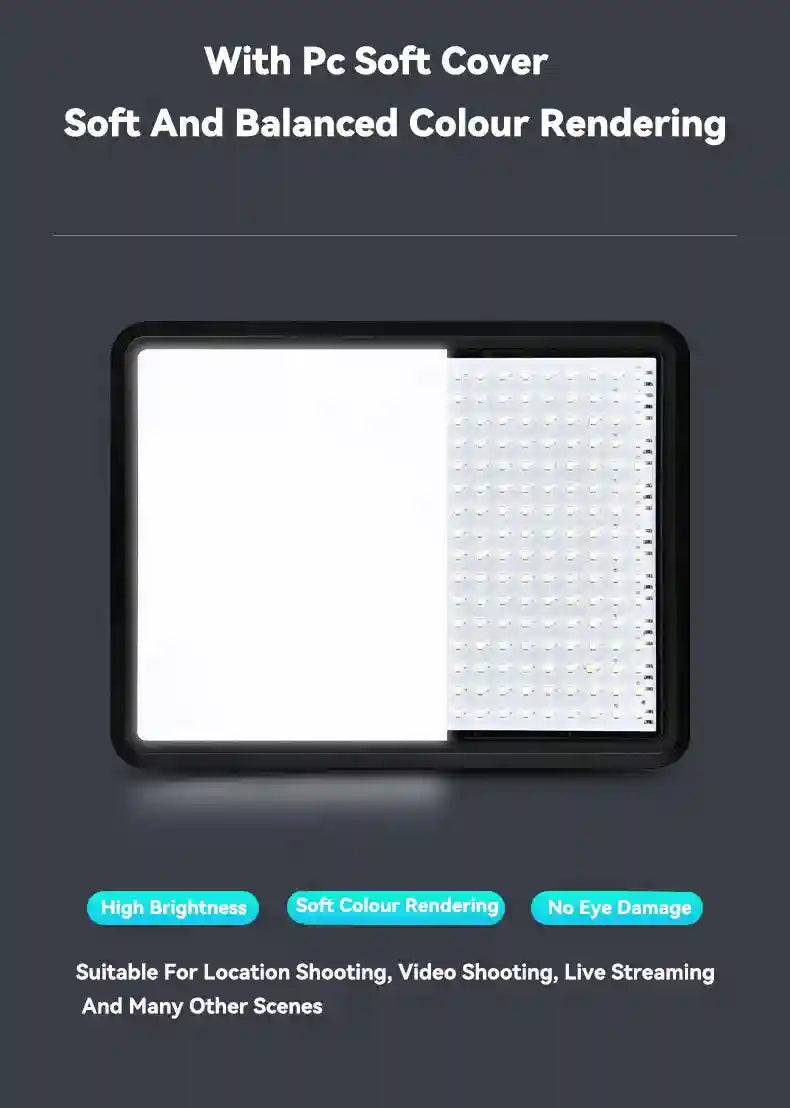 LED Ring Light with Adjustable Tripod Stand for Content Creation Tidesmit