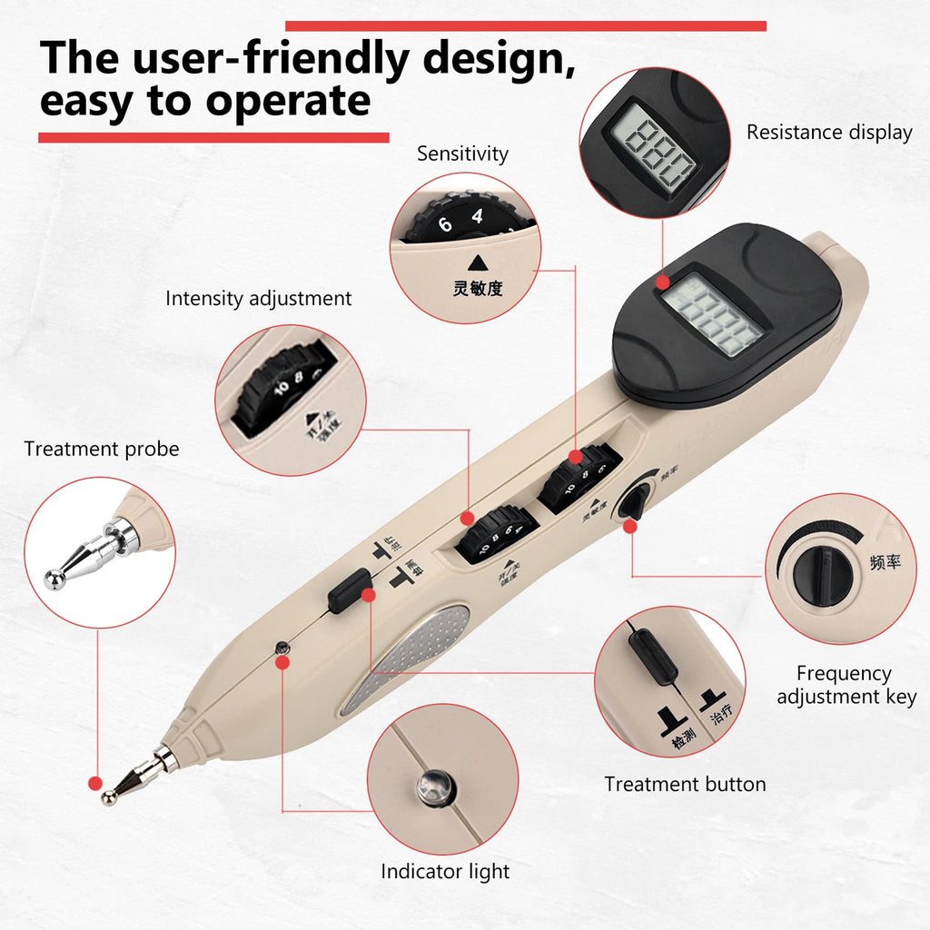 Acupuncture Pen Electronic Massager for Targeted Muscle Relief (1 pcs) Body Shaping Massage Equipment Tidesmit