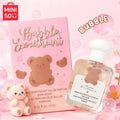 MINISO Bubble Sweetheart EDP: Luxury floral perfume for women in a cute square glass bottle with bear design, 15ml.