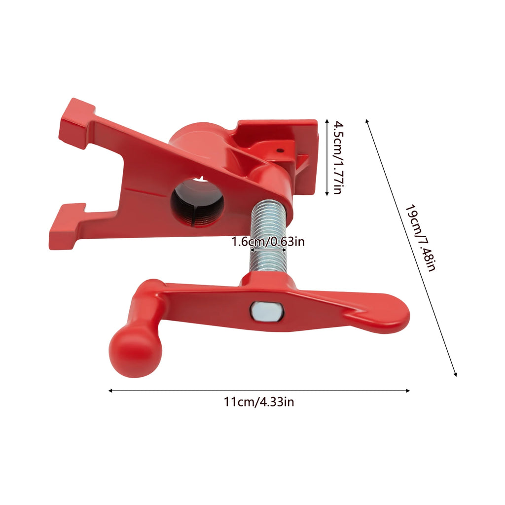 4 Pack Iron Woodworking Clamps,Heavy Duty Cast Iron Quick Release Bar Clamps, Wood Gluing Pipe  3/4" Pipe Clamp Set