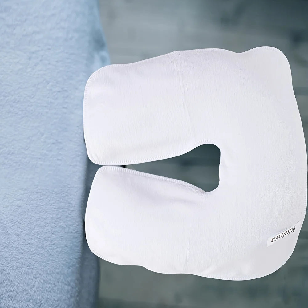 Microfiber Face Cradle Covers - 6pc Washable Soft SPA Head Pads Relaxation Treatment Tidesmit