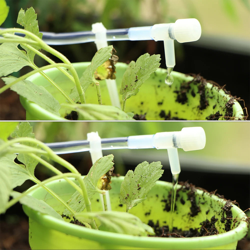 Garden Drip Irrigation Kit with Regulating Valve Potted Plant Watering Device 4/7mm Hose Watering Saving Micro Dripper Greenhous