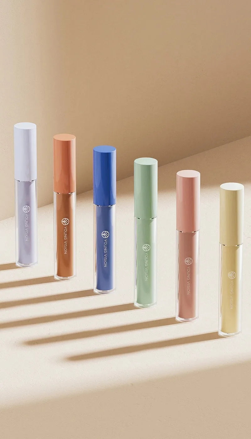 Tidesmit orange liquid concealer and color corrector for dark circles and skin tone brightening face makeup swatch