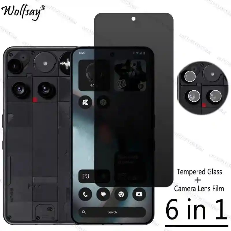 Nothing Phone 3 Privacy Screen Protector | Anti-Spy Tempered Glass AE Tidesmit