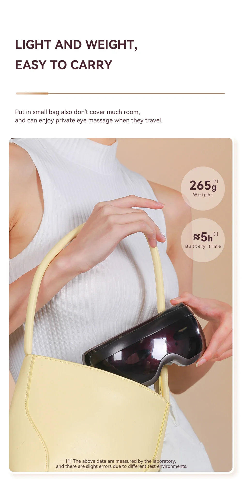 Electric Eye Massager with Bluetooth - Portable Heat Therapy Relief Massage Chairs Tidesmit