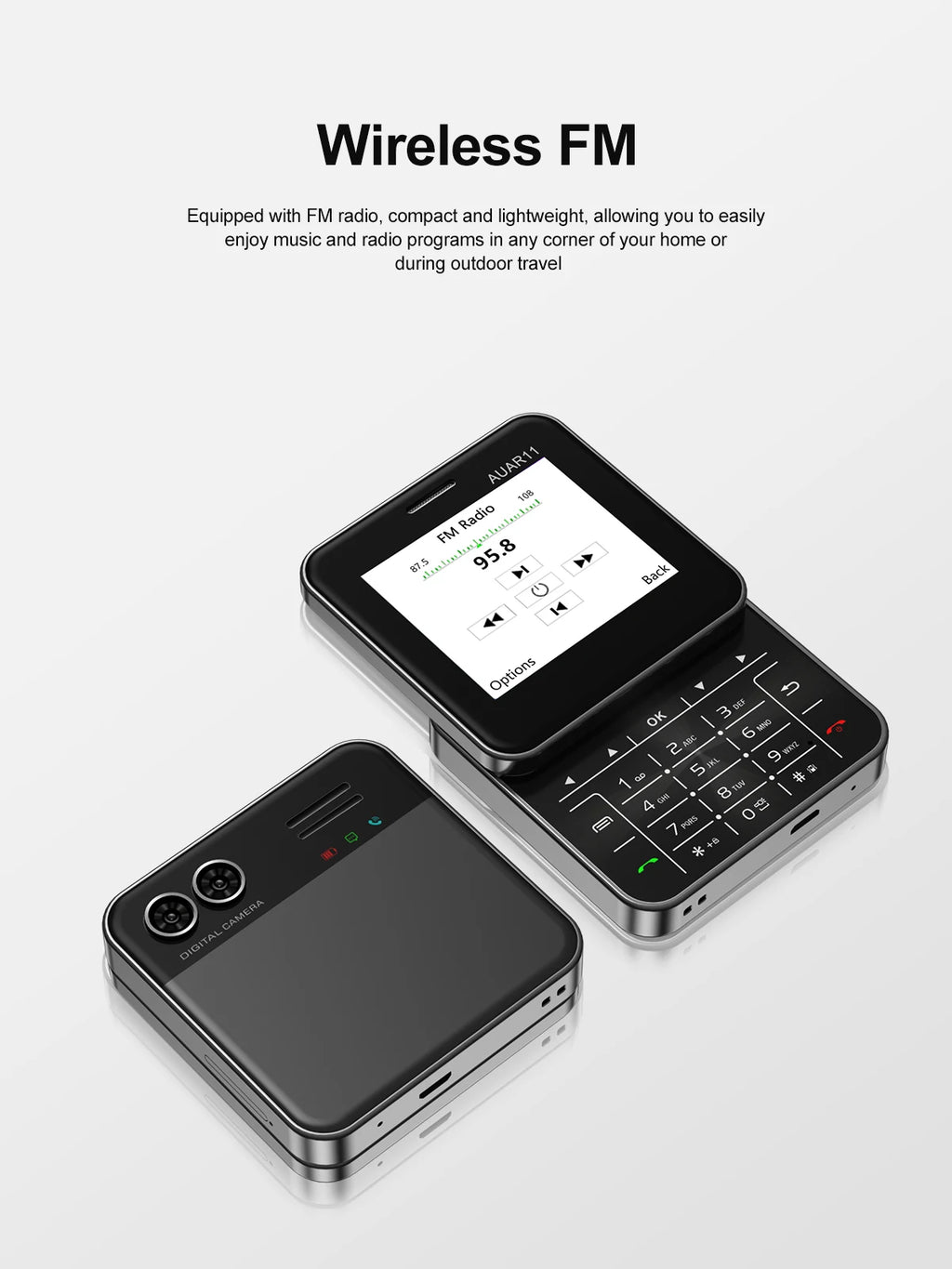Low Price Sale SERVO AUAR11 2G GSM Rotate Screen Dual SIM Speed Dial Magic Voice Flashlight 2.4" Side Slider Square Cellphones