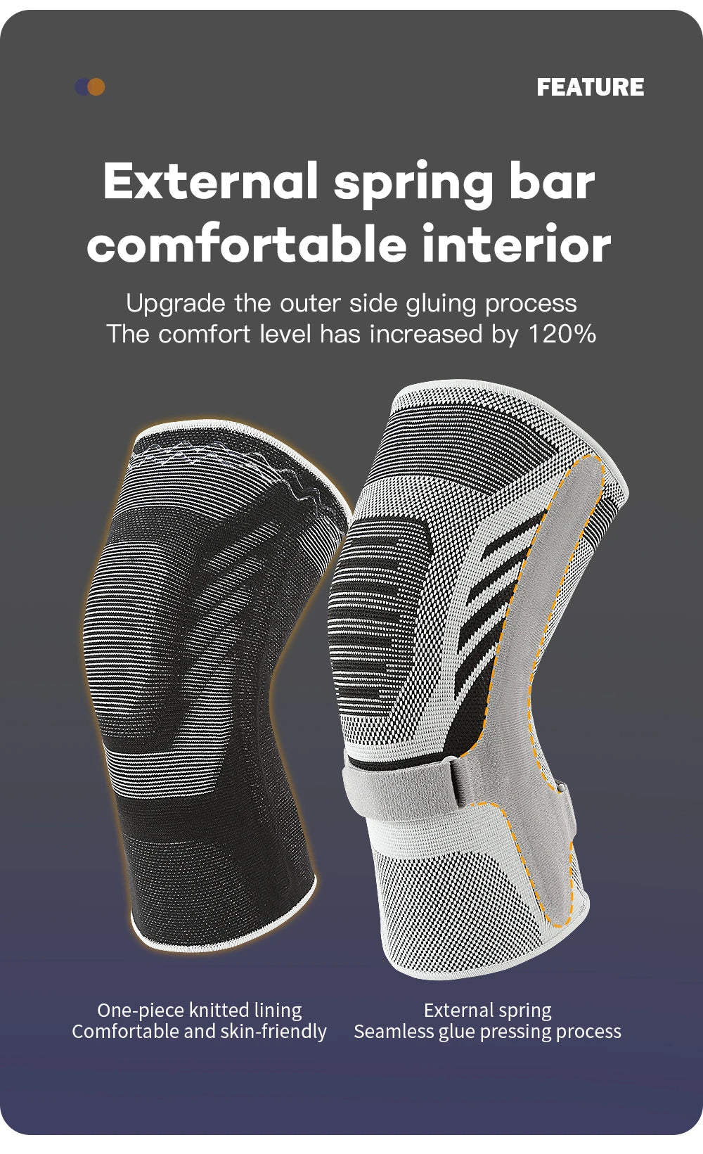 1PCS Knee Brace Support Straps Knee Compression Sleeves for Men & Women Meniscus Tear Arthritis Sports Joint Pain Relief