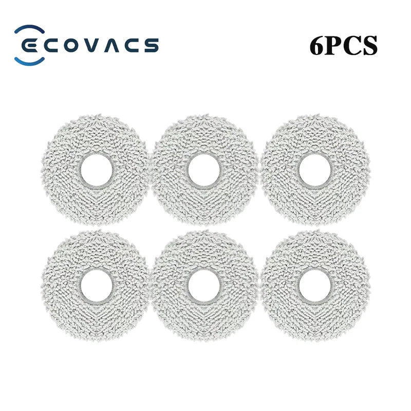 Tidesmit replacement parts kit for ECOVACS T30 Pro and Yeedi M12 Pro+ robot vacuum showing mop and filter accessories