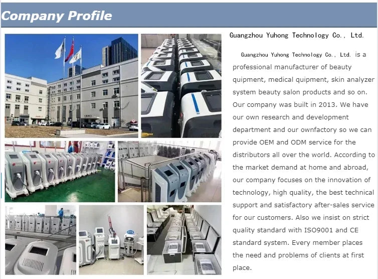White and black LDM face lifting and anti-aging beauty machines in a professional manufacturing facility.