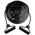 Waist Twisting Disc with Resistance Bands - Tidesmit Body Shaping Body Shaping Massage Equipment Black Tidesmit