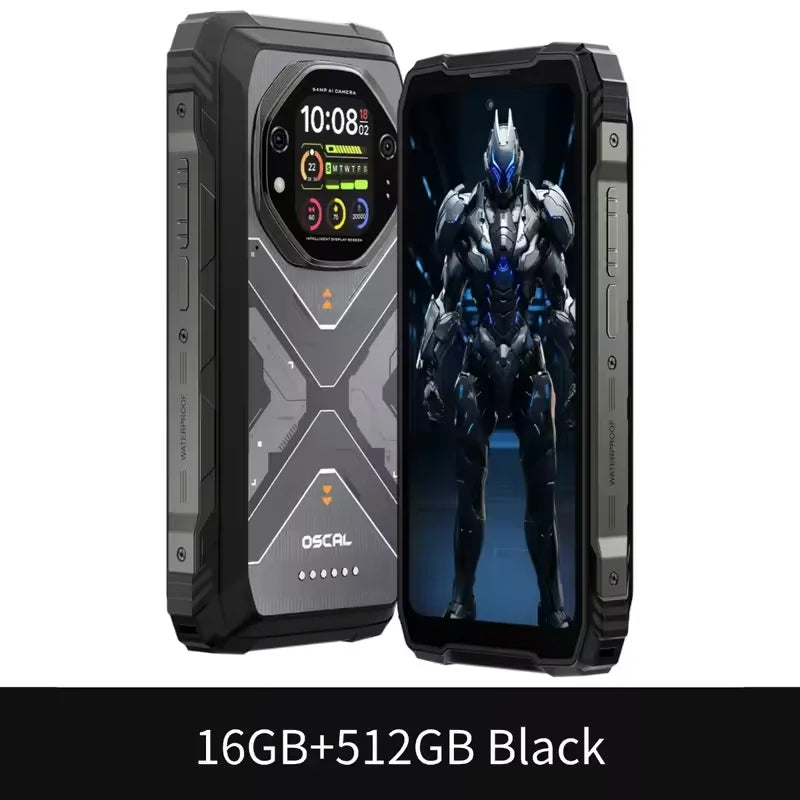 Blackview Oscal TANK 1 Rugged Phone 16GB+512GB 64MP Telephone 6.78 inch Display Android 15 DokeOS 4.2 Mediatek Dimensity 7050 5G