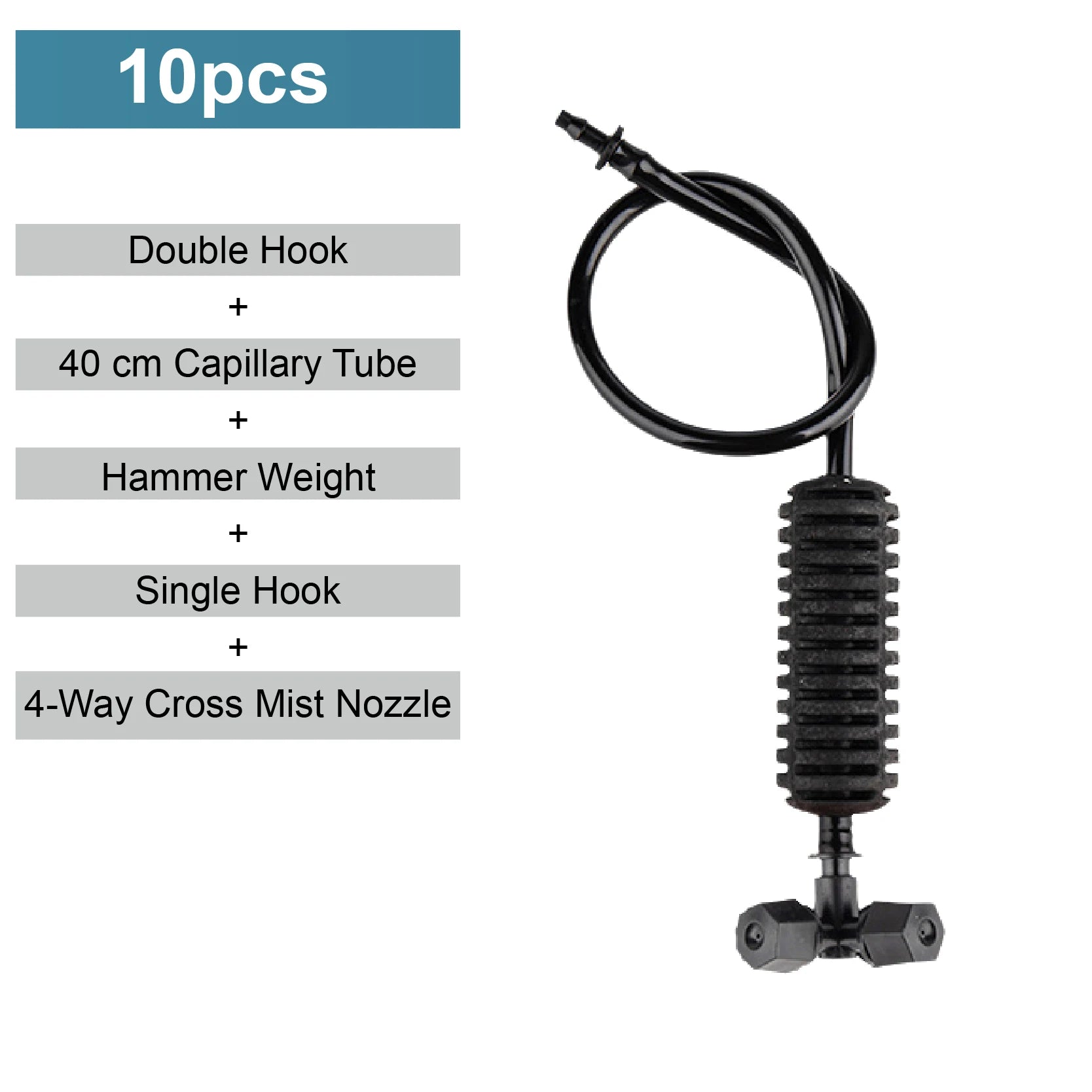 Greenhouse Hanging Mist Sprayer 360° Rotating Irrigation Spray Nozzle Fogging Sprinkler Nozzle for Garden Irrigation