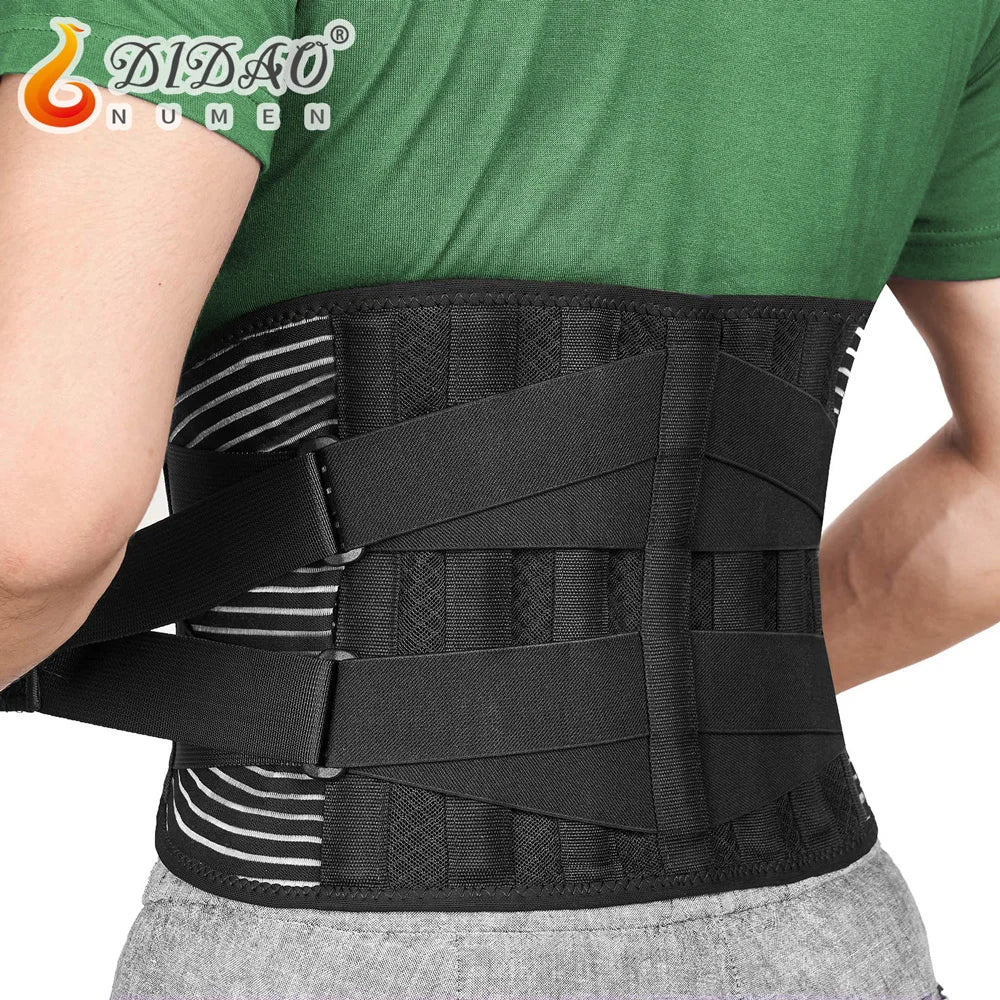 Back Support Brace for Lower Back Pain - Breathable Ergonomic Design Back Massage Instrument Tidesmit
