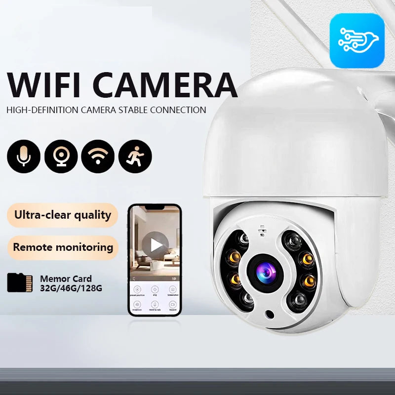 8MP 4K Wireless PTZ Camera HD 1080P Color Night Vision Wifi IP Camera Outdoor 5MP Ai Auto Tracking CCTV Surveillance Cam V360PRO