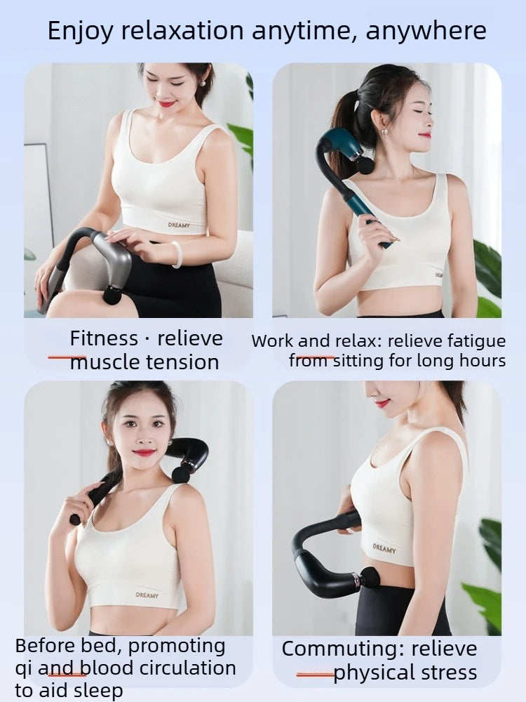 Electric Massage Gun for Muscle Recovery - Silent Percussive Tool Fascia Gun Tidesmit