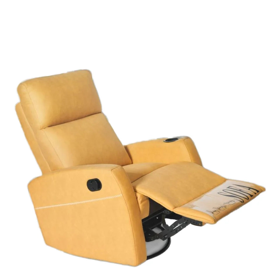 Massage Recliner Power Lift Sofa - Grey or Yellow Faux Leather Massage Chairs yellow Tidesmit