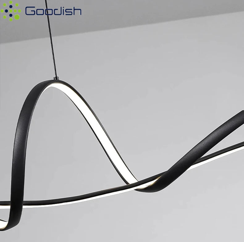 Modern 150cm LED Ring Light - Adjustable Dimmable Pendant for Creators Tidesmit