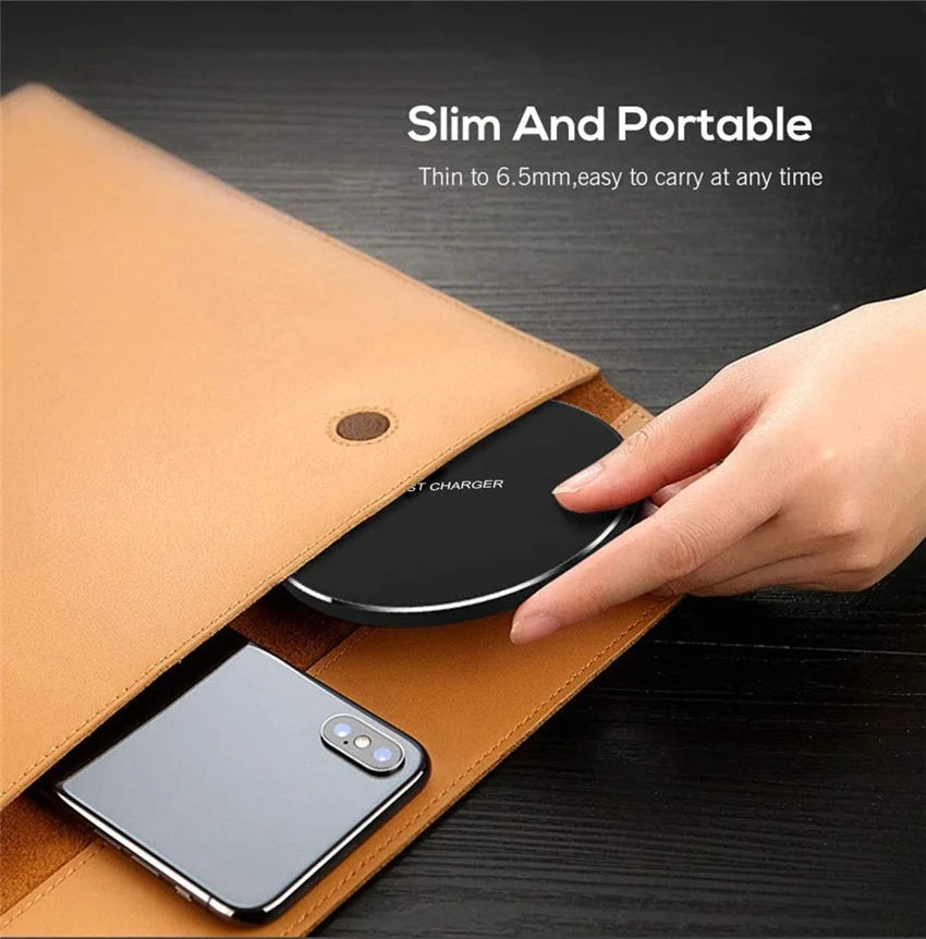 Tidesmit 50W Fast Wireless Charger Pad - Qi Certified Qi Charging Tidesmit