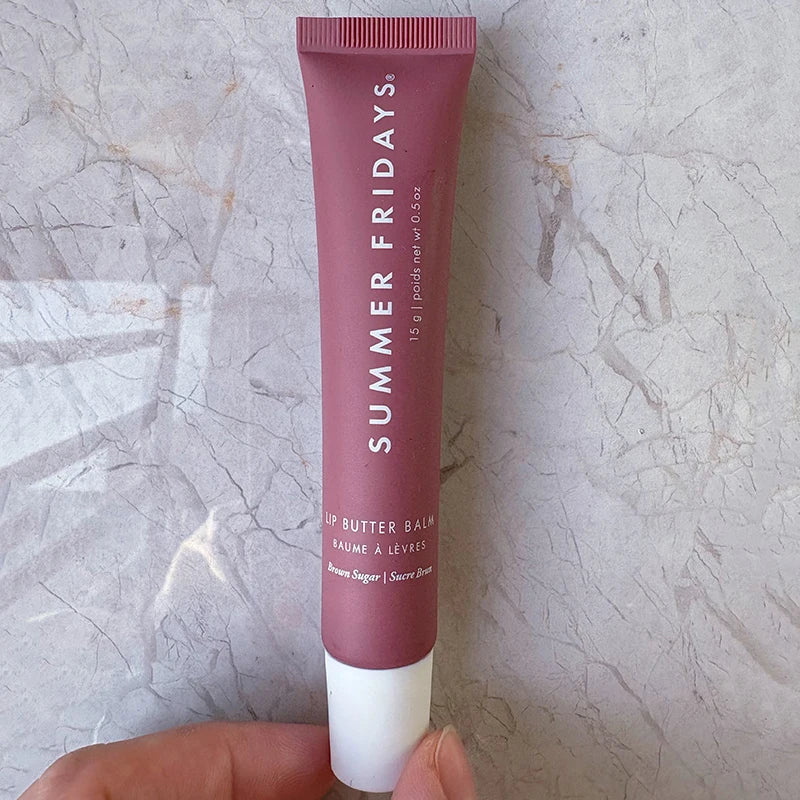 Tidesmit Summer Fridays mini lip gloss set showing smooth moisturizing lip makeup texture detail view