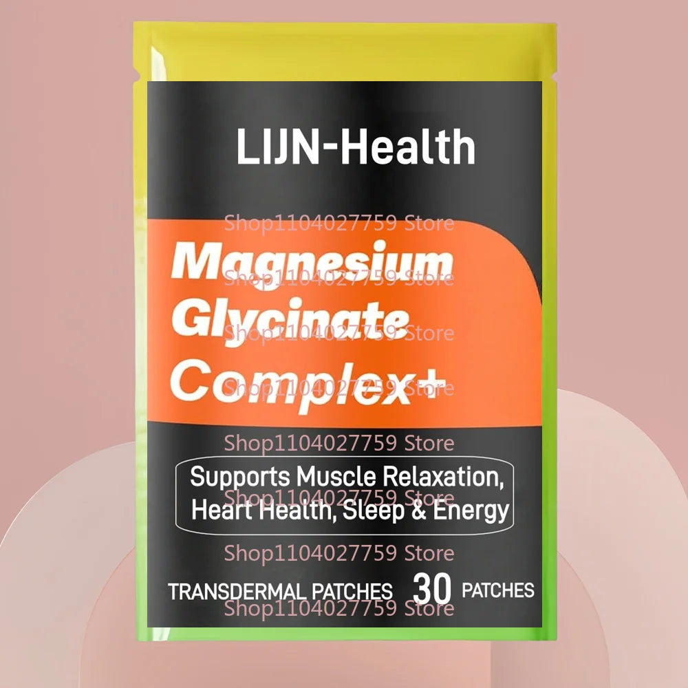 30 Patches Magnesium Glycinate Transdermal Patches Supports Muscle Relaxation, Heart Health, Sleep & Energy