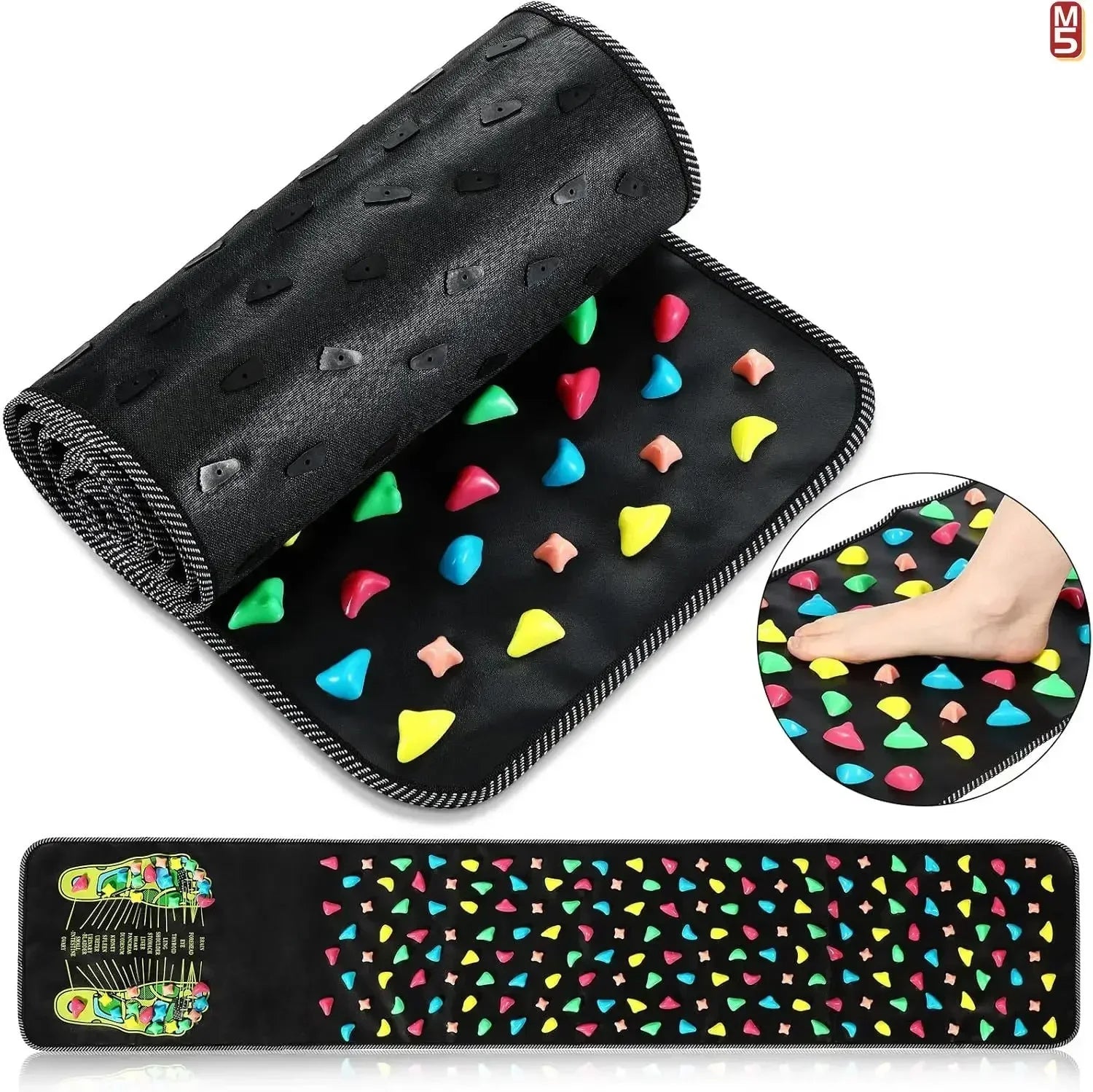 Acupressure Foot Reflexology Mat for Deep Tissue Muscle Relief Body Shaping Massage Equipment Tidesmit