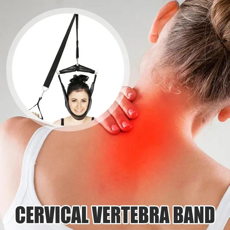 Neck Traction Device for Cervical Spine Relief - Ergonomic Wellness Kit Relaxation Treatment Tidesmit