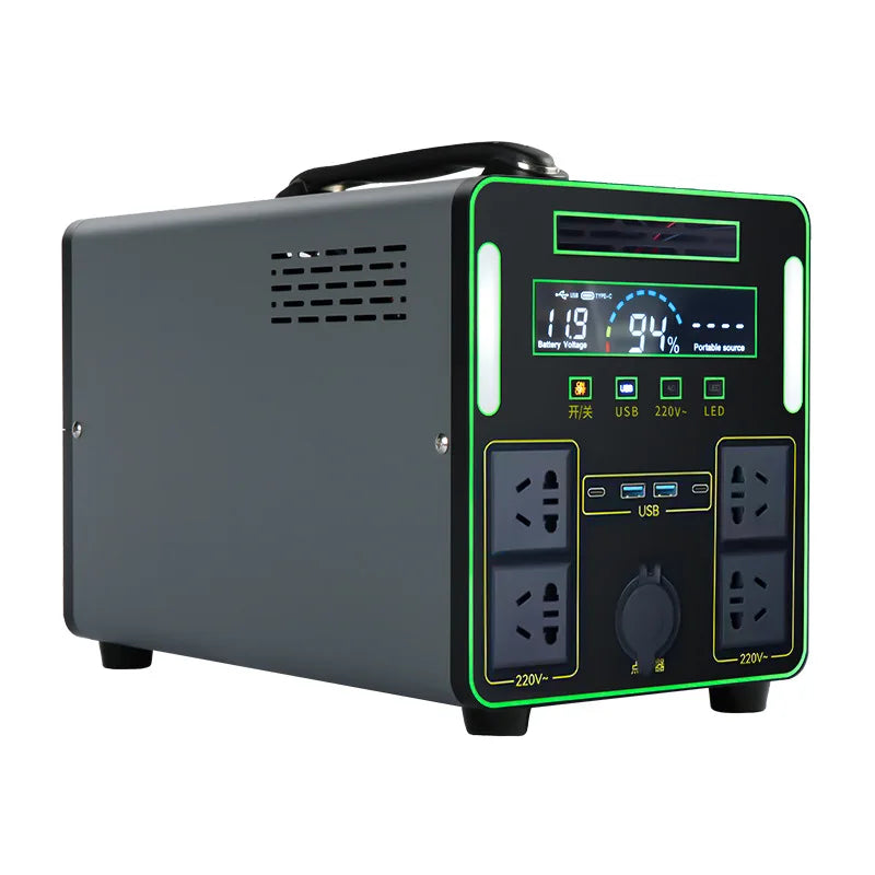 8000 Watts 10 KWh Outdoor Mobile Energy Storage Power Supply 220v Large-capacity Emergency Power Supply Supports Solar Charging