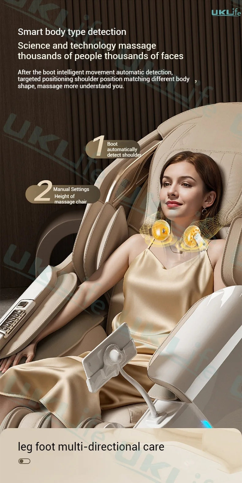 Zero Gravity 4D SL-Track Full Body Massage Chair by Tidesmit Body Shaping Massage Equipment Tidesmit