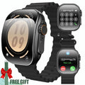 Smart Watch For Women Men, 1.83'' HD Full Touch Screen Wireless Calling Smartwatch (Answer/Make Call), Activity Tracker, 100+ Sport Modes, Pedometer, Message Alerts, Sport Fitness Tracker，Compatible With Iphone.Holiday Gift