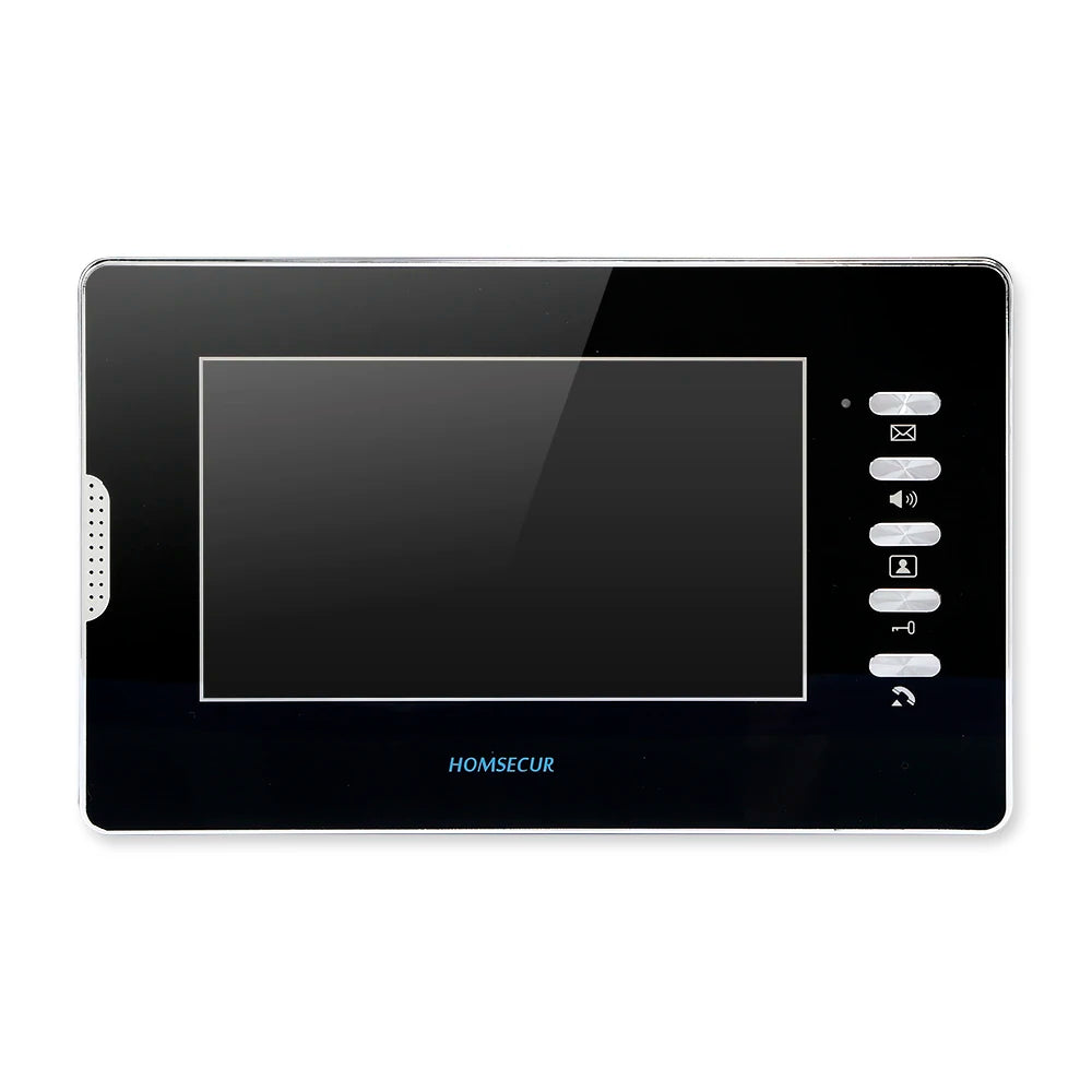 7" Wired Video Door Intercom System With Lock Release Button For 3 Apartment
