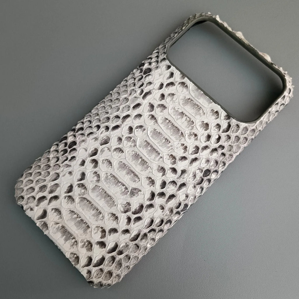 Python Leather iPhone Case: Genuine Snakeskin Slim Fit Protection Original Belly Tidesmit