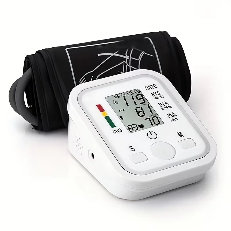 New Blood Pressure Monitor Upper Arm Automatic Tonometer Digital Blood Pressure Meter BP Medical Sphygmomanometer Pulse