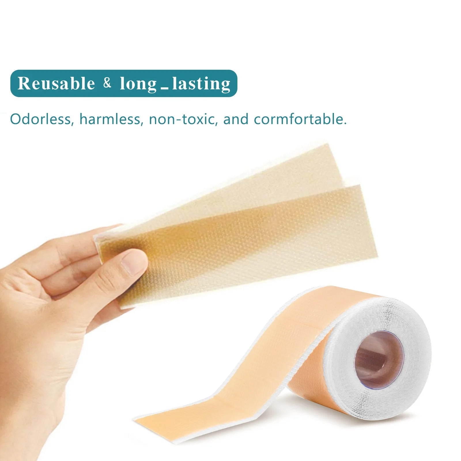 4cm X 150cm Silicone Scar Sheets , 1 Roll Self-Adhesive Scar Cover Tape Waterproof and Breathable Scar Concealer Patch