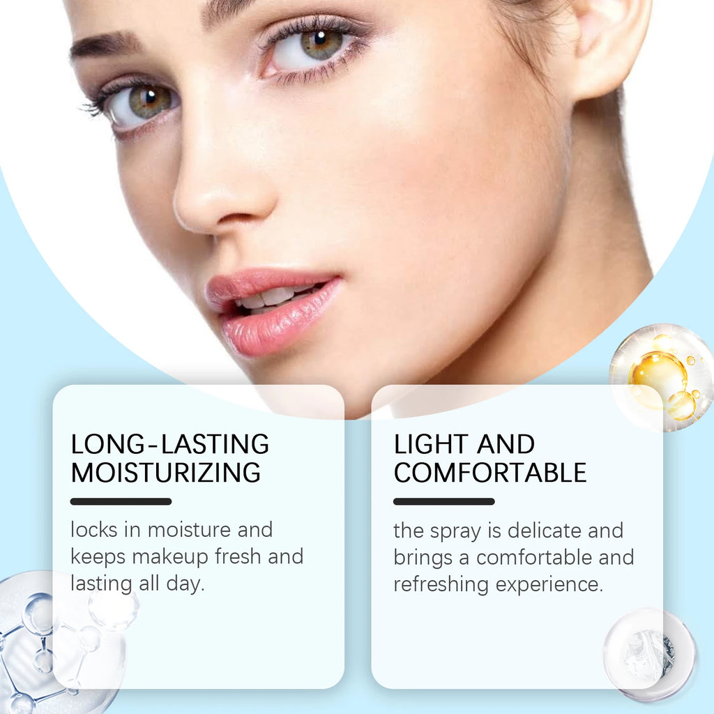 Tidesmit waterproof matte setting spray detail view for long lasting oil control and natural makeup finish