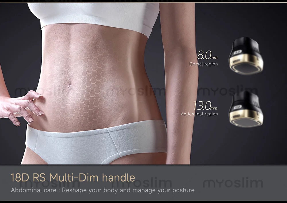 Tidesmit 22D MAX HIFU machine for professional facial tightening, body slimming, and fat reduction treatment view 23